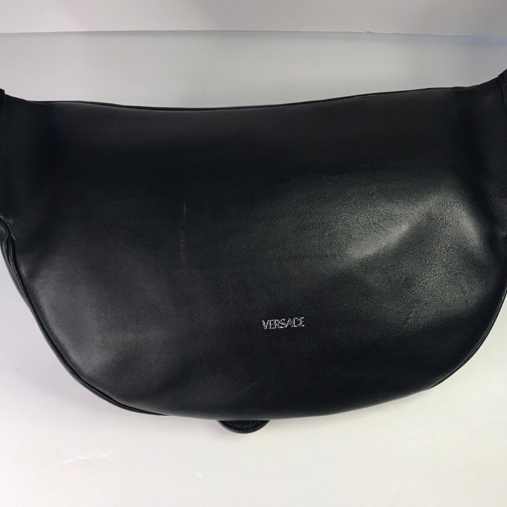 New 💯  Authentic Versace Moto Leather Belt Bag - Picture 9 of 17